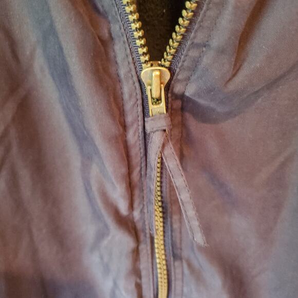 Vintage Urban Equipment Microfibre Jacket XL Navy Blue Zip Front Bomber Style - Picture 5 of 8